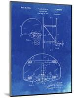 PP196- Faded Blueprint Albach Basketball Goal Patent Poster-Cole Borders-Mounted Giclee Print