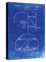 PP196- Faded Blueprint Albach Basketball Goal Patent Poster-Cole Borders-Stretched Canvas