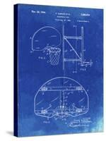 PP196- Faded Blueprint Albach Basketball Goal Patent Poster-Cole Borders-Stretched Canvas