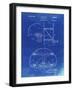 PP196- Faded Blueprint Albach Basketball Goal Patent Poster-Cole Borders-Framed Giclee Print