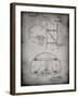 PP196- Faded Grey Albach Basketball Goal Patent Poster-Cole Borders-Framed Giclee Print