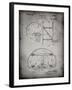 PP196- Faded Grey Albach Basketball Goal Patent Poster-Cole Borders-Framed Giclee Print