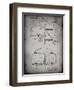 PP196- Faded Grey Albach Basketball Goal Patent Poster-Cole Borders-Framed Giclee Print