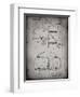 PP196- Faded Grey Albach Basketball Goal Patent Poster-Cole Borders-Framed Giclee Print