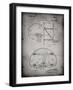 PP196- Faded Grey Albach Basketball Goal Patent Poster-Cole Borders-Framed Giclee Print