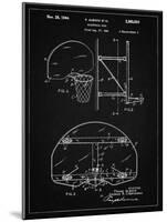 PP196- Vintage Black Albach Basketball Goal Patent Poster-Cole Borders-Mounted Giclee Print