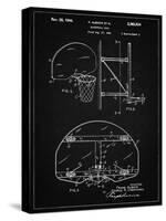 PP196- Vintage Black Albach Basketball Goal Patent Poster-Cole Borders-Stretched Canvas