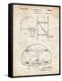 PP196- Vintage Parchment Albach Basketball Goal Patent Poster-Cole Borders-Framed Stretched Canvas