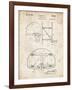 PP196- Vintage Parchment Albach Basketball Goal Patent Poster-Cole Borders-Framed Giclee Print