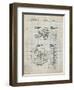 PP198- Antique Grid Parchment Bell and Howell Color Filter Camera Patent Poster-Cole Borders-Framed Giclee Print