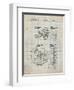 PP198- Antique Grid Parchment Bell and Howell Color Filter Camera Patent Poster-Cole Borders-Framed Giclee Print