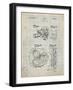 PP198- Antique Grid Parchment Bell and Howell Color Filter Camera Patent Poster-Cole Borders-Framed Giclee Print