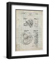 PP198- Antique Grid Parchment Bell and Howell Color Filter Camera Patent Poster-Cole Borders-Framed Premium Giclee Print