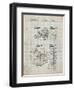 PP198- Antique Grid Parchment Bell and Howell Color Filter Camera Patent Poster-Cole Borders-Framed Premium Giclee Print