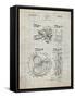 PP198- Antique Grid Parchment Bell and Howell Color Filter Camera Patent Poster-Cole Borders-Framed Stretched Canvas