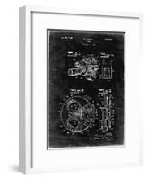 PP198- Black Grunge Bell and Howell Color Filter Camera Patent Poster-Cole Borders-Framed Giclee Print