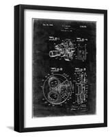 PP198- Black Grunge Bell and Howell Color Filter Camera Patent Poster-Cole Borders-Framed Giclee Print