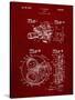 PP198- Burgundy Bell and Howell Color Filter Camera Patent Poster-Cole Borders-Stretched Canvas