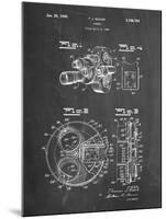 PP198- Chalkboard Bell and Howell Color Filter Camera Patent Poster-Cole Borders-Mounted Giclee Print