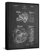 PP198- Chalkboard Bell and Howell Color Filter Camera Patent Poster-Cole Borders-Framed Stretched Canvas