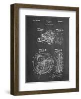 PP198- Chalkboard Bell and Howell Color Filter Camera Patent Poster-Cole Borders-Framed Giclee Print