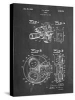 PP198- Chalkboard Bell and Howell Color Filter Camera Patent Poster-Cole Borders-Stretched Canvas