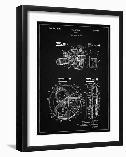 PP198- Vintage Black Bell and Howell Color Filter Camera Patent Poster-Cole Borders-Framed Giclee Print
