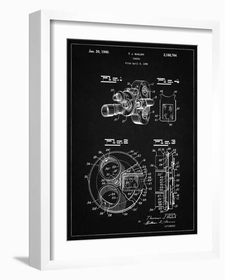 PP198- Vintage Black Bell and Howell Color Filter Camera Patent Poster-Cole Borders-Framed Giclee Print