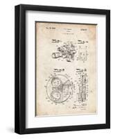 PP198- Vintage Parchment Bell and Howell Color Filter Camera Patent Poster-Cole Borders-Framed Premium Giclee Print