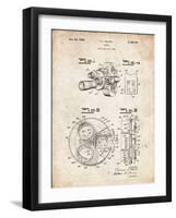 PP198- Vintage Parchment Bell and Howell Color Filter Camera Patent Poster-Cole Borders-Framed Giclee Print