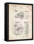 PP198- Vintage Parchment Bell and Howell Color Filter Camera Patent Poster-Cole Borders-Framed Stretched Canvas