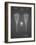 PP199- Black Grid Lacrosse Stick 1948 Patent Poster-Cole Borders-Framed Giclee Print