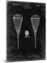 PP199- Black Grunge Lacrosse Stick 1948 Patent Poster-Cole Borders-Mounted Giclee Print