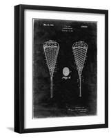 PP199- Black Grunge Lacrosse Stick 1948 Patent Poster-Cole Borders-Framed Giclee Print