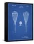 PP199- Blueprint Lacrosse Stick 1948 Patent Poster-Cole Borders-Framed Stretched Canvas