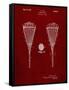 PP199- Burgundy Lacrosse Stick 1948 Patent Poster-Cole Borders-Framed Stretched Canvas