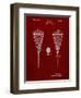 PP199- Burgundy Lacrosse Stick 1948 Patent Poster-Cole Borders-Framed Giclee Print