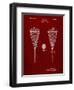 PP199- Burgundy Lacrosse Stick 1948 Patent Poster-Cole Borders-Framed Giclee Print