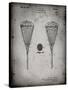 PP199- Faded Grey Lacrosse Stick 1948 Patent Poster-Cole Borders-Stretched Canvas