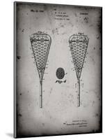 PP199- Faded Grey Lacrosse Stick 1948 Patent Poster-Cole Borders-Mounted Giclee Print