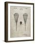 PP199- Sandstone Lacrosse Stick 1948 Patent Poster-Cole Borders-Framed Giclee Print