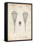 PP199- Vintage Parchment Lacrosse Stick 1948 Patent Poster-Cole Borders-Framed Stretched Canvas