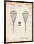 PP199- Vintage Parchment Lacrosse Stick 1948 Patent Poster-Cole Borders-Framed Giclee Print