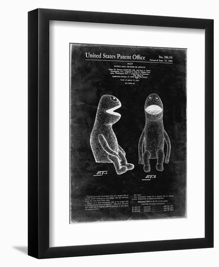 PP2 Black Grunge-Borders Cole-Framed Giclee Print