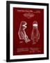 PP2 Burgundy-Borders Cole-Framed Giclee Print