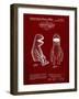 PP2 Burgundy-Borders Cole-Framed Giclee Print