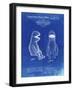 PP2 Faded Blueprint-Borders Cole-Framed Giclee Print