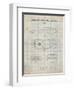 PP21 Antique Grid Parchment-Borders Cole-Framed Giclee Print