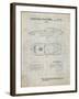 PP21 Antique Grid Parchment-Borders Cole-Framed Giclee Print