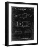 PP21 Black Grunge-Borders Cole-Framed Giclee Print